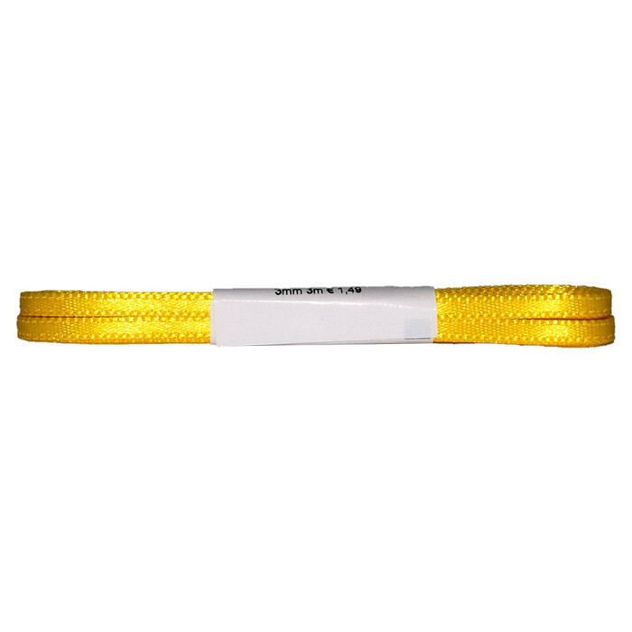Satinband 3 mm x 3 m gelb