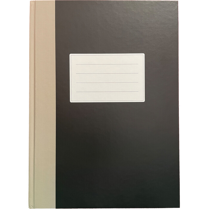 Geschäftsbuch A4, liniert, 144 Blatt, schwarz