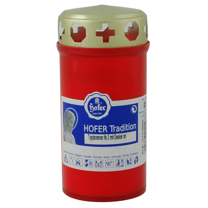 Hofer Brenner T3  m. Deckel rot