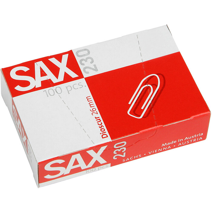 SAX Büroklammern 230 2,6 cm 100 Stück