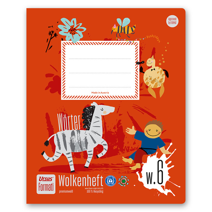 Formati W.6 Creativheft, Quart, 20 Blatt, 10mm liniert