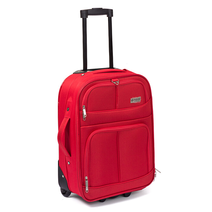 Softcase-Trolley Kreta 55 cm mit 2 Rollen rot