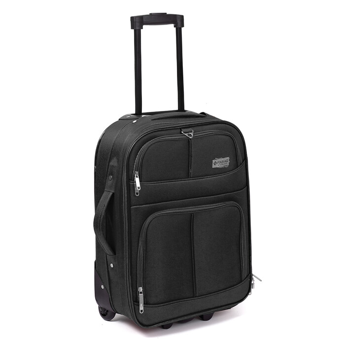 Softcase-Trolley Kreta 55 cm mit 2 Rollen schwarz