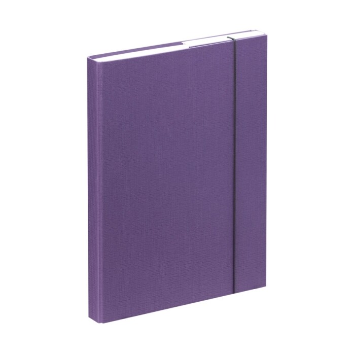 Heftbox A4 mit Gummibandverschluss violett