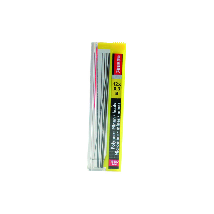 ARISTO Feinminen Polymer 0.3 B 12 Stück graphit