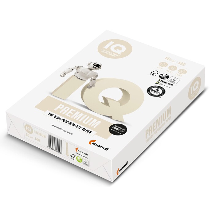IQ Premium Kopierpapier A5 80 g 500 Blatt extraweiß