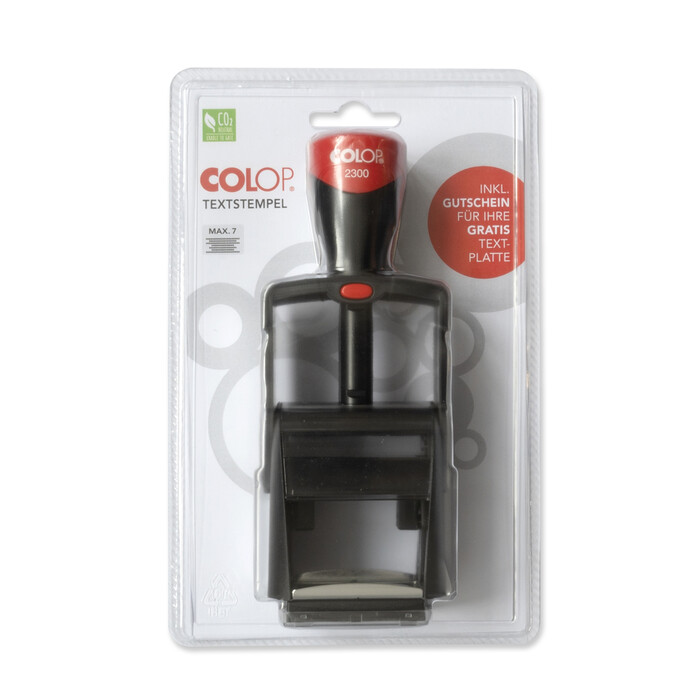 COLOP Textstempel Classic Line 2300 inkl. Kissen und Gutschein