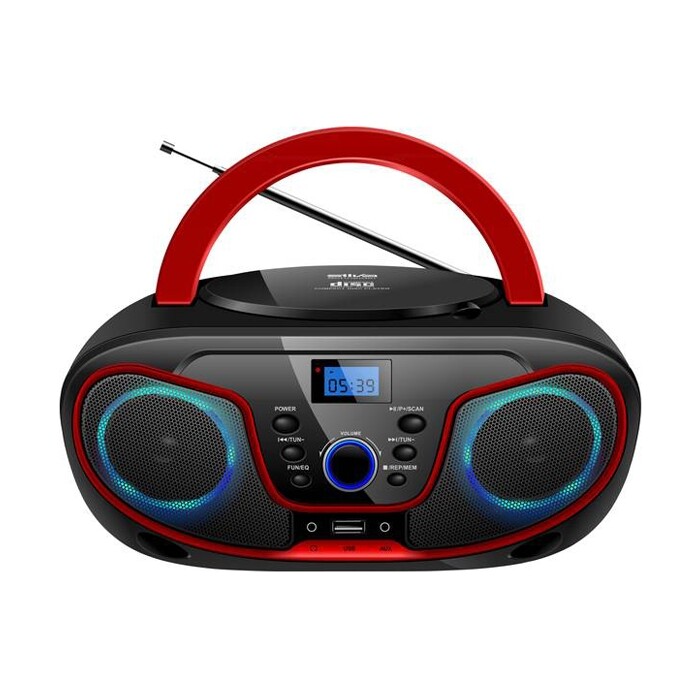 SILVA SCHNEIDER Radio MPC 19.4 Portable USB schwarz/rot