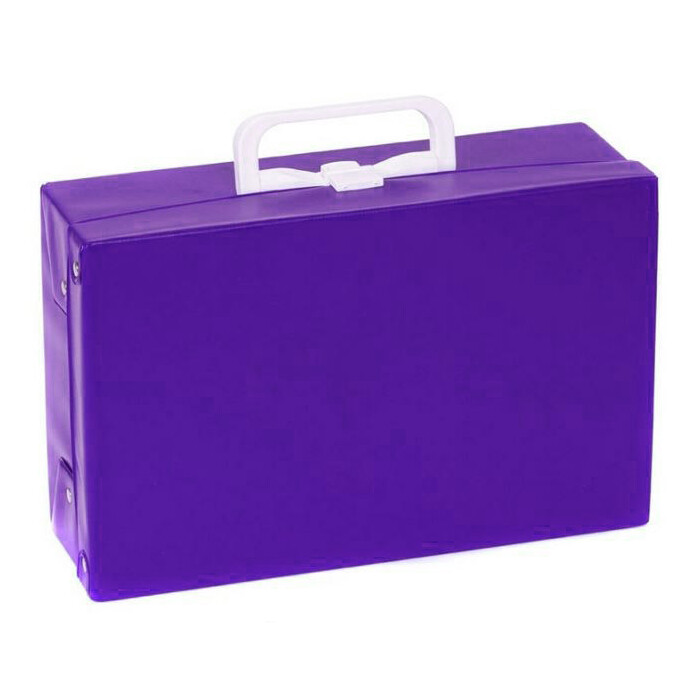 Handarbeitskoffer 21,5 x 32,5 x 11 cm violett