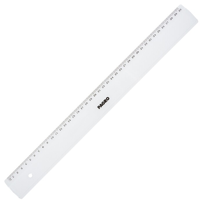 PAGRO Lineal 40 cm transparent
