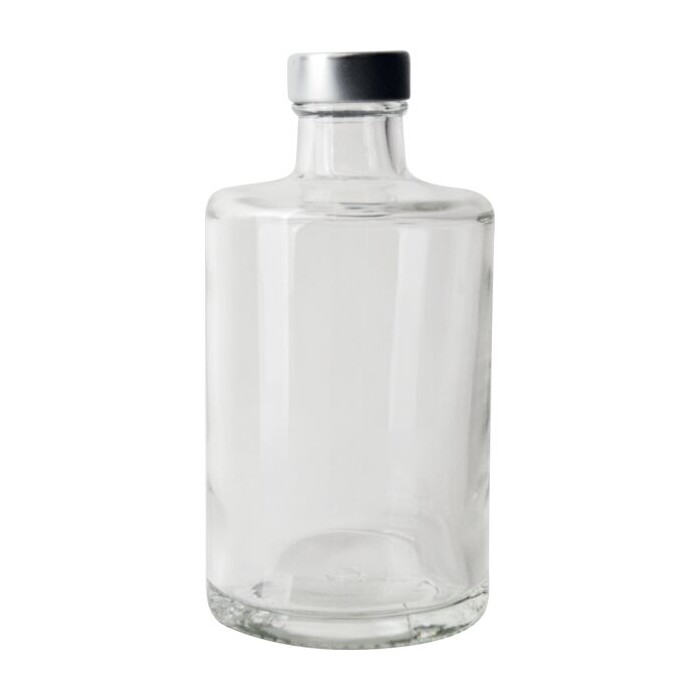 Glasflasche Vanessa mit Schraubverschluss 0,35 Liter transparent