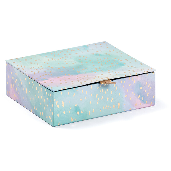 Geschenkschachtel Pastell mittel 16 x 14,5 cm grün