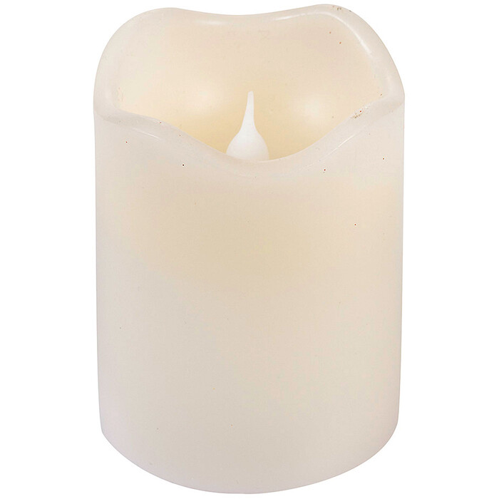 NOVOOO LED-Kerze 9 cm weiß