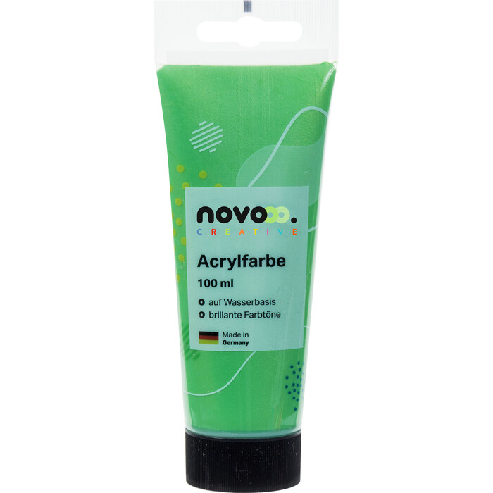 NOVOOO Creative Acrylfarbe 100 ml hellgrün metallic