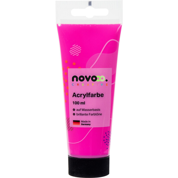 NOVOOO Creative Acrylfarbe 100 ml neon rosa