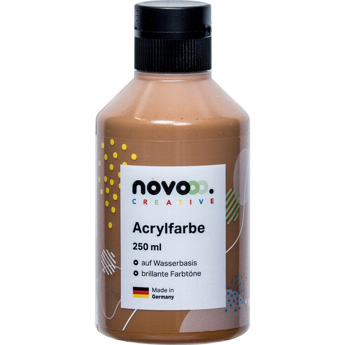 NOVOOO Creative Acrylfarbe 250 ml mittelbraun