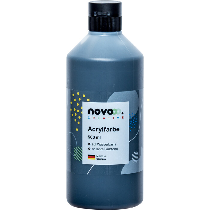 NOVOOO Creative Acrylfarbe 500 ml schwarz