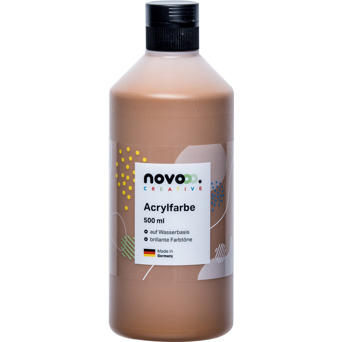 NOVOOO Creative Acrylfarbe 500 ml mittelbraun