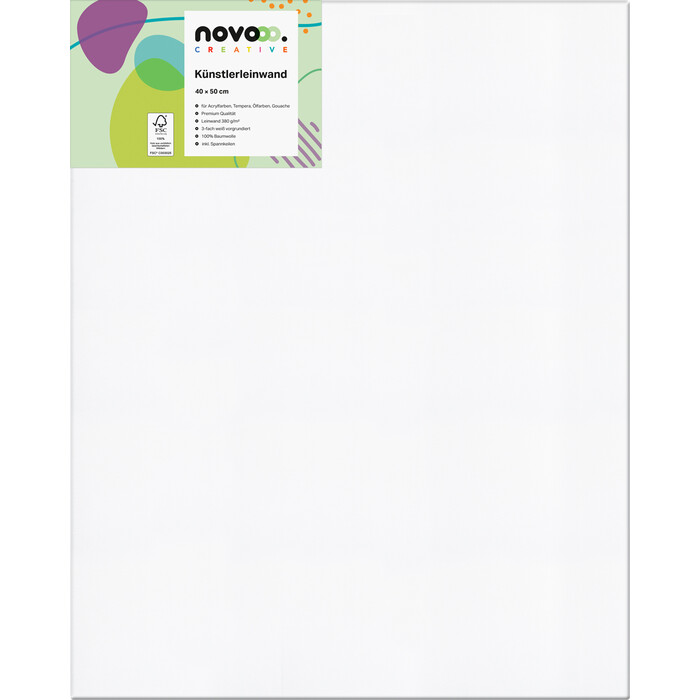 NOVOOO Creative Keilrahmen 40 x 50 cm weiß