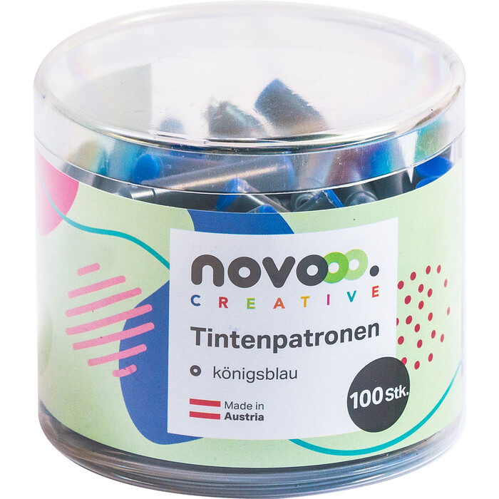 NOVOOO Creative Tinenpatronen 100 Stück königsblau