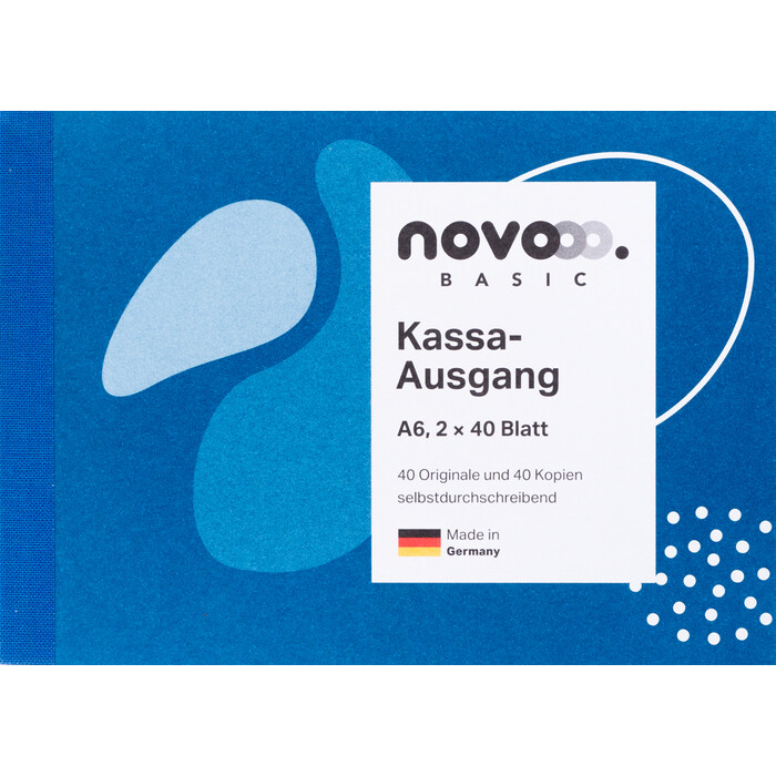 NOVOOO Basic Kassa-Ausgang A6 quer 2 x 40 Blatt