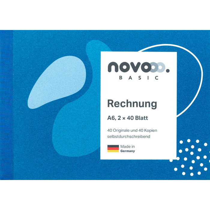 NOVOOO Basic Rechnung A6 quer 2 x 40 Blatt