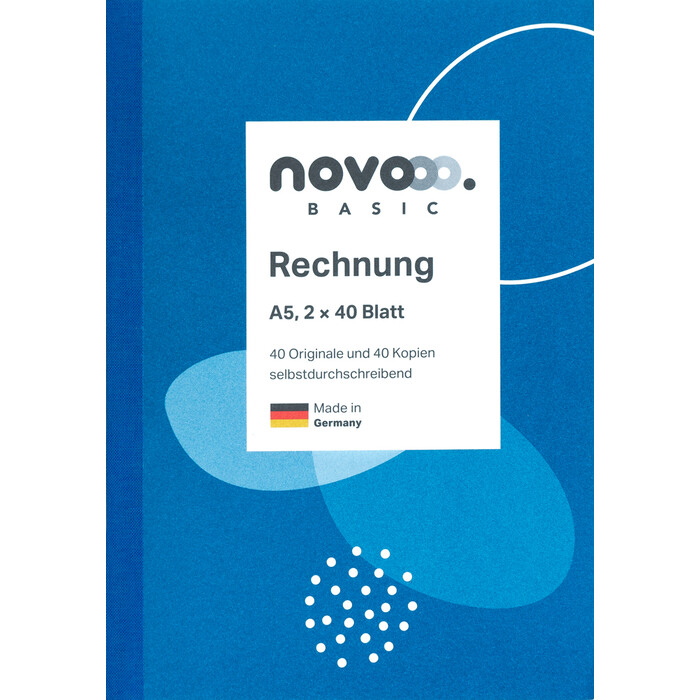 NOVOOO Basic Rechnung A5 hoch 2 x 40 Blatt