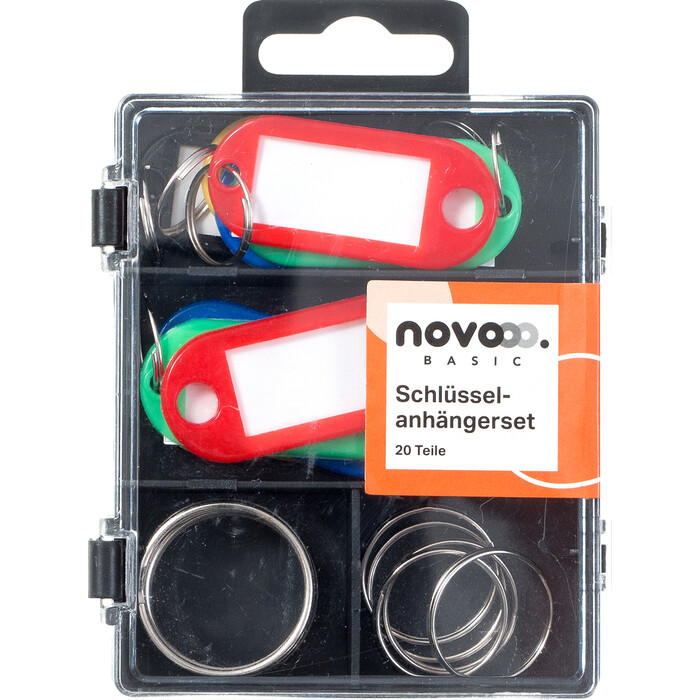 NOVOOO Basic Schlüsselanhänger-Set 20-teilig