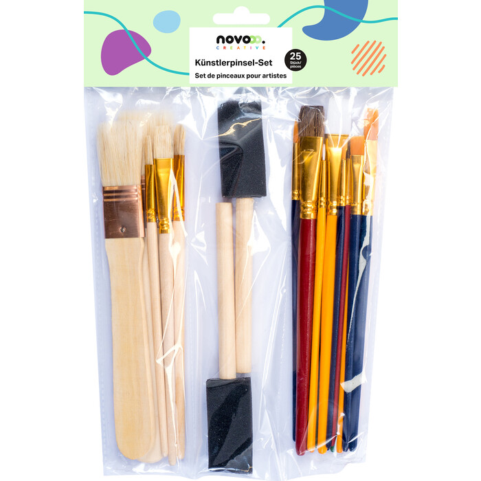 NOVOOO Creative Künstlerpinsel-Set 25-teilig