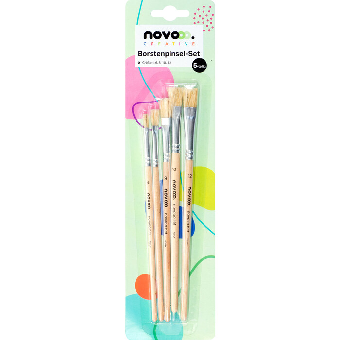 NOVOOO Creative Borstenpinsel-Set 5-teilig