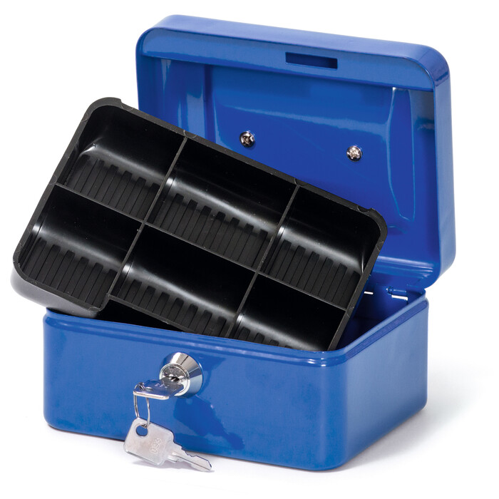NOVOOO Basic Geldkassette 15,2 x 11,5 x 8 cm blau