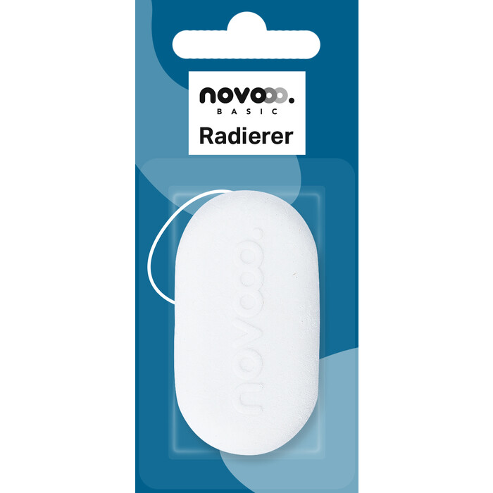 NOVOOO Basic Radiergummi oval weiß