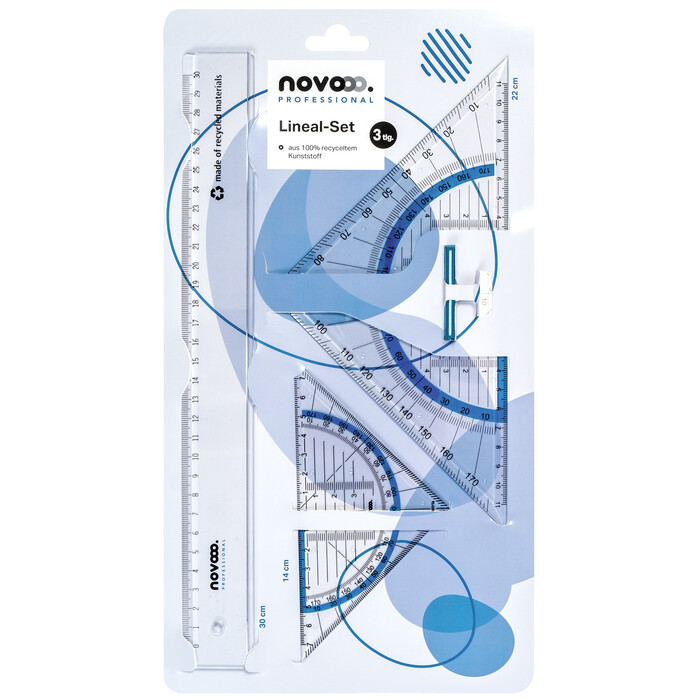 NOVOOO Professional Lineal-Set 3-teilig