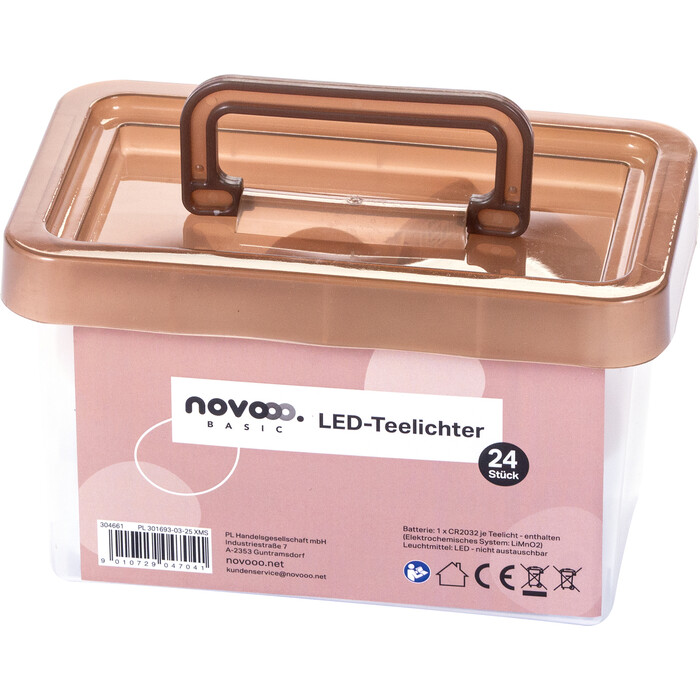 NOVOOO Basic LED-Teelichter 24 Stück