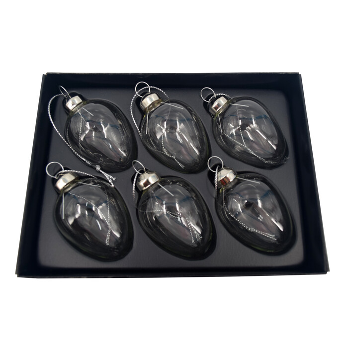 NOVOOO Seasons Glas-Eier 6 Stück transparent