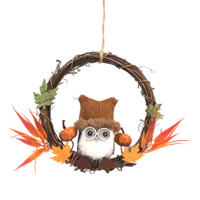 NOVOOO Hängedeko Herbst Eule Ø 18 cm bunt