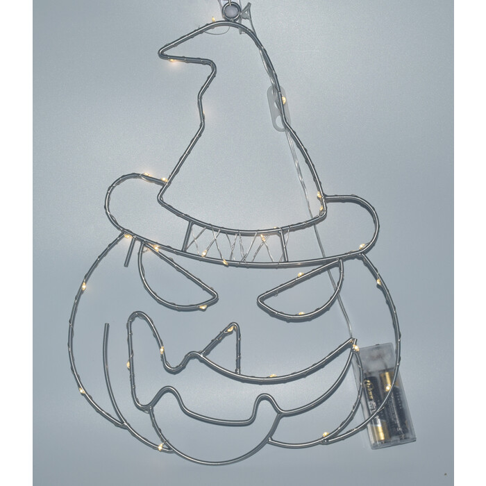 NOVOOO Seasons LED Hängedeko Kürbiskopf 35 x 20 cm