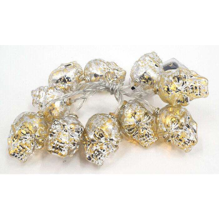 NOVOOO Seasons LED-Lichterkette mit Skelettköpfen