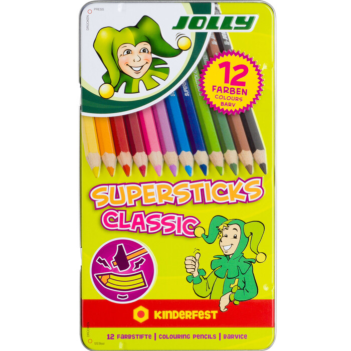 JOLLY Buntstifte Supersticks Classic 12 Stück mehrere Farben