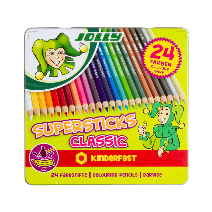 JOLLY Buntstifte Supersticks Classic 24 Stück mehrere Farben