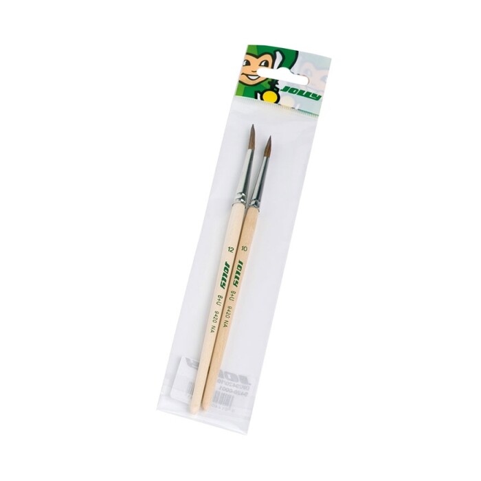 Jolly Haarpinsel Natur, Nr. 10+12