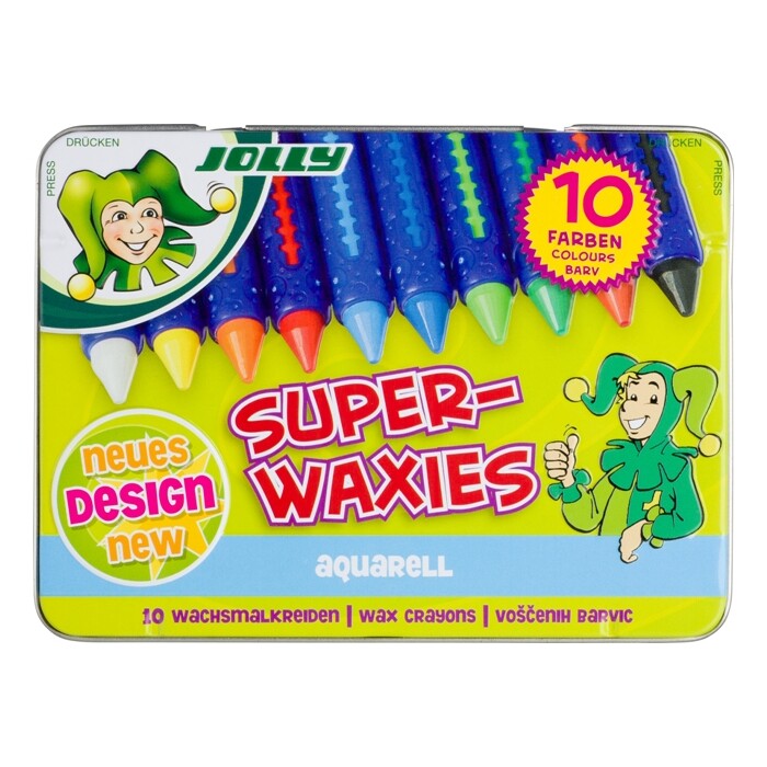 JOLLY Wachsmalkreiden Superwaxies Aquarell 10 Farben