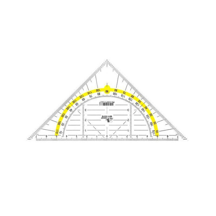 JOLLY Geometrie-Dreieck 16 cm transparent