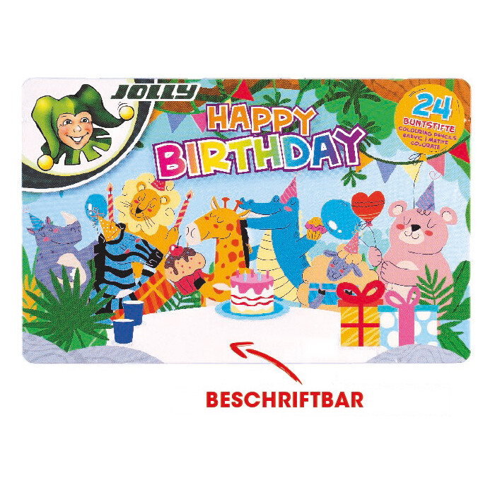 JOLLY Buntstifte Supersticks Delta Happy Birthday 24er im Metall-Etui mehrere Farben