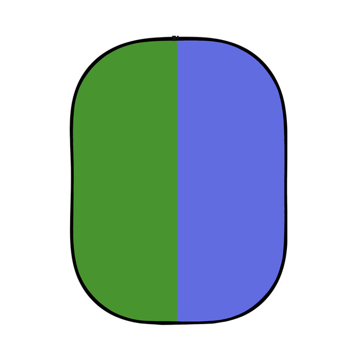 FELIXX Premium Influencer Green/Blue Screen inkl. Aufbewahrungstasche