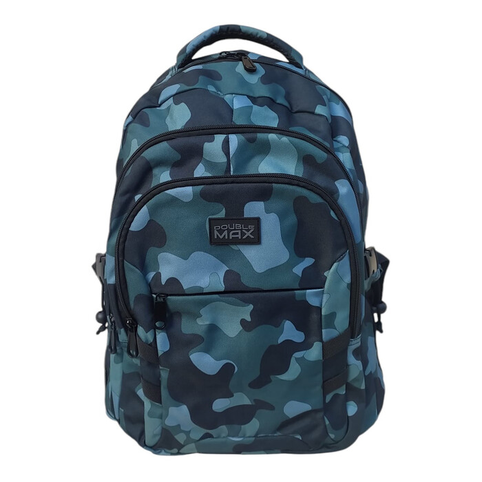 Rucksack Double Max blau camouflage