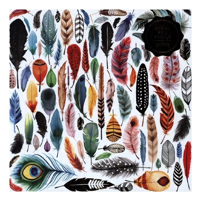 Sarah McMenemy: Feathers 500 Piece Foil Puzzle - Brettspiel