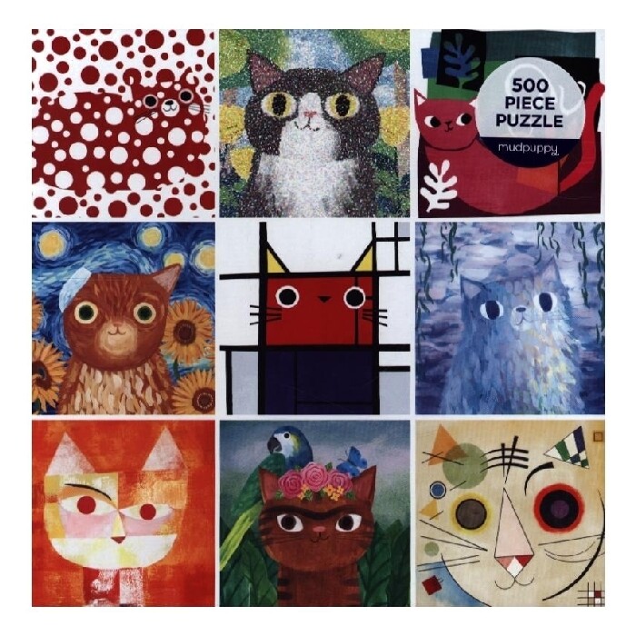Artsy Cats 500 Piece Family Puzzle - Brettspiel