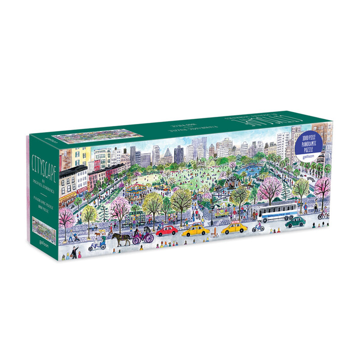 Galison: Michael Storrings Cityscape 1000 Piece Panoramic Puzzle - Brettspiel