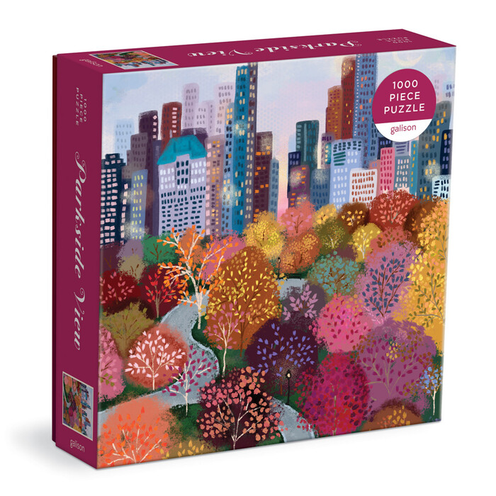Galison: Parkside View 1000 Pc Puzzle In a Square Box - Brettspiel